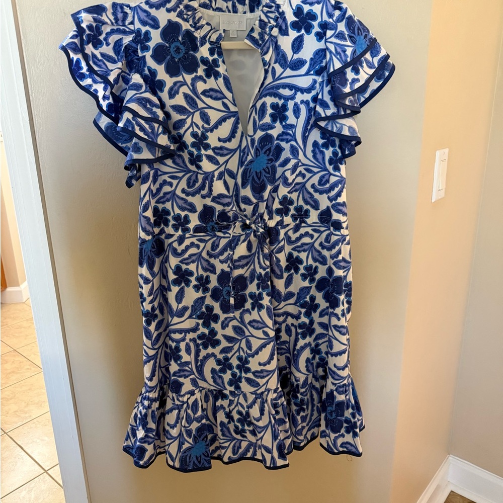 Sugarlips Blue and White Floral Dress